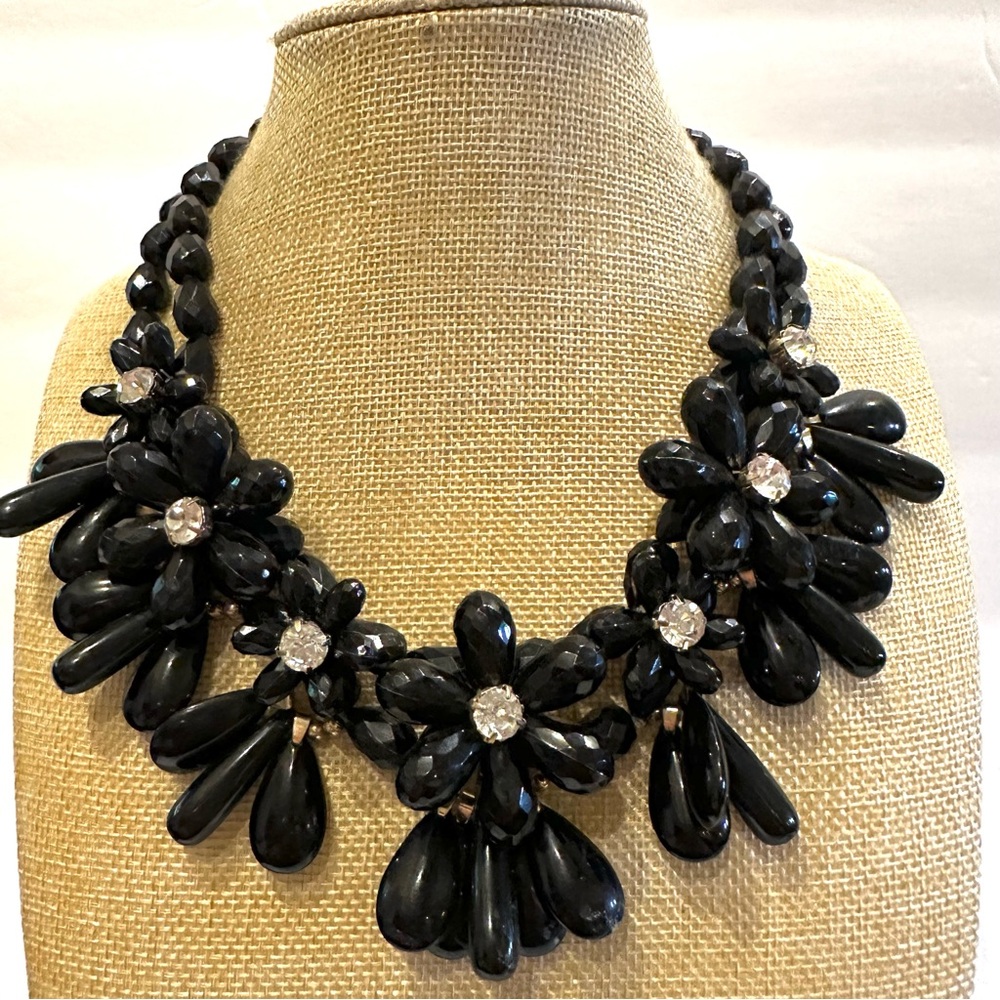Talbots Statement Necklace Double Strand Chunky B… - image 1